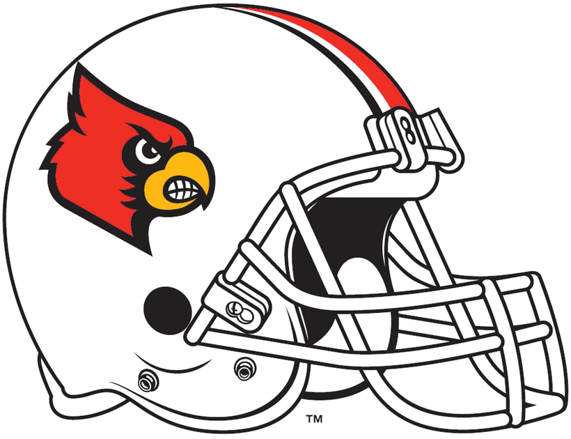 Louisville Cardinals 2009-2012 Helmet Logo iron on transfers for fabric